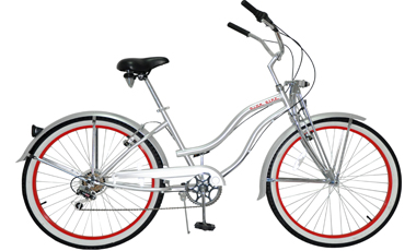 26"Shimano 6 Speed Beach Cruiser Bicycle ARS-2662S